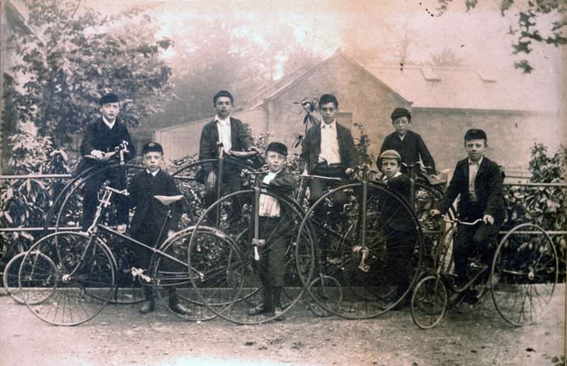 The Penny-Farthing Era Captured in Timeless Vintage Cycling Photographs