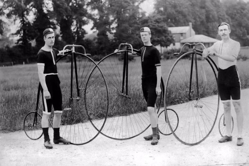 The Penny-Farthing Era Captured in Timeless Vintage Cycling Photographs