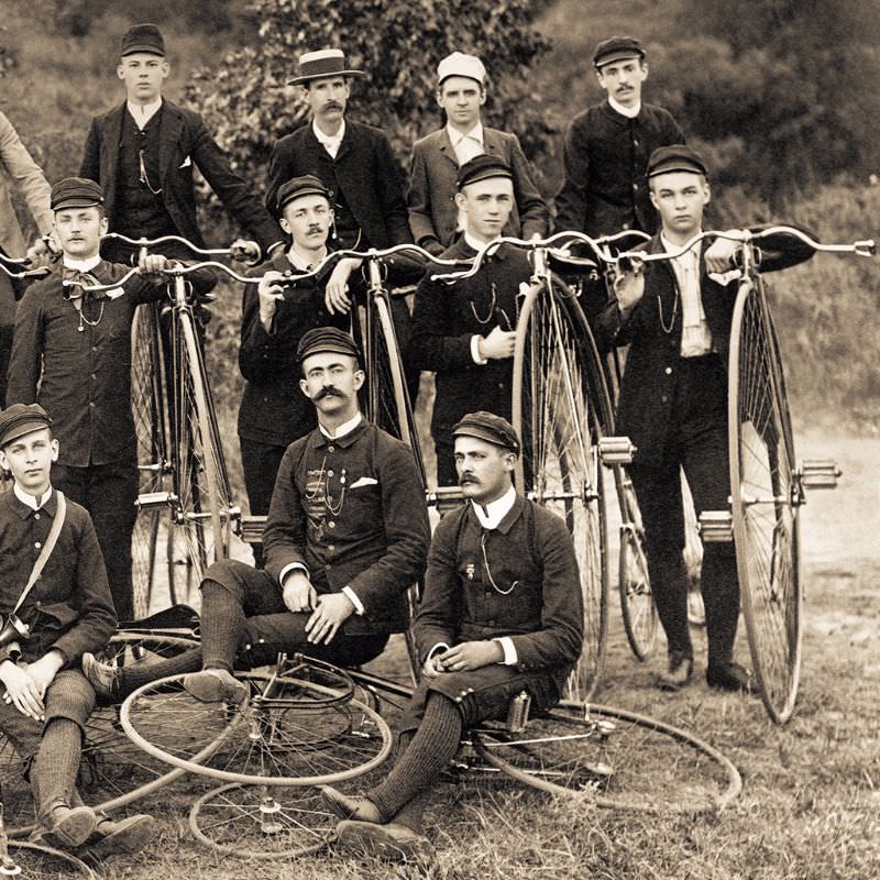 The Penny-Farthing Era Captured in Timeless Vintage Cycling Photographs