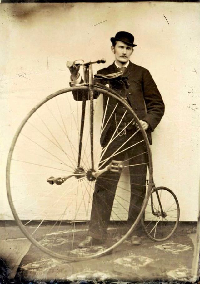 The Penny-Farthing Era Captured in Timeless Vintage Cycling Photographs