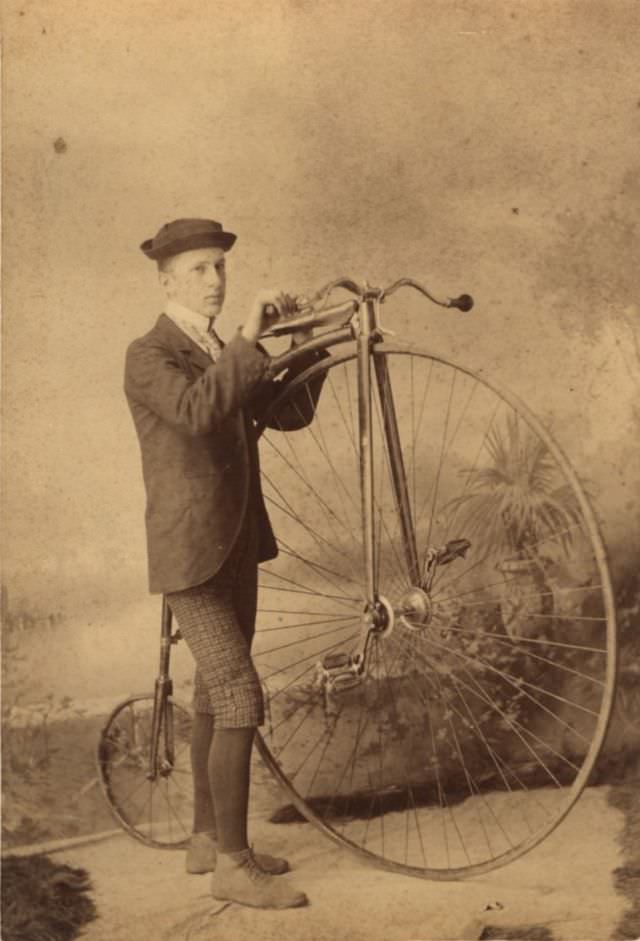 The Penny-Farthing Era Captured in Timeless Vintage Cycling Photographs