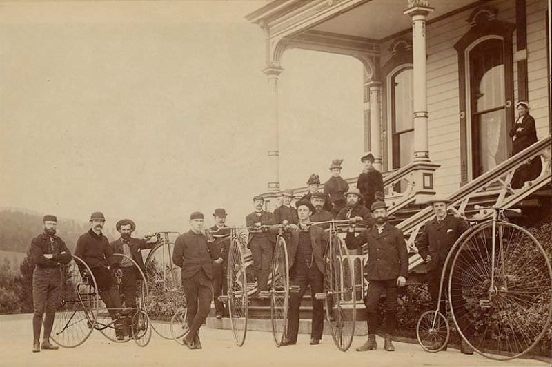 The Penny-Farthing Era Captured in Timeless Vintage Cycling Photographs