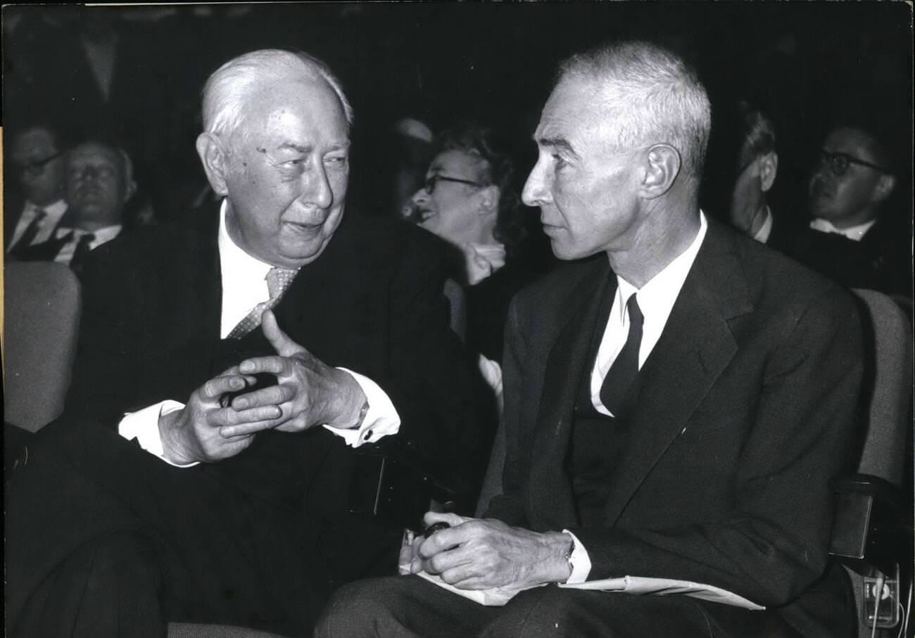 J. Robert Oppenheimer at the Congress for Cultural Freedom in Berlin, June 6, 1960.