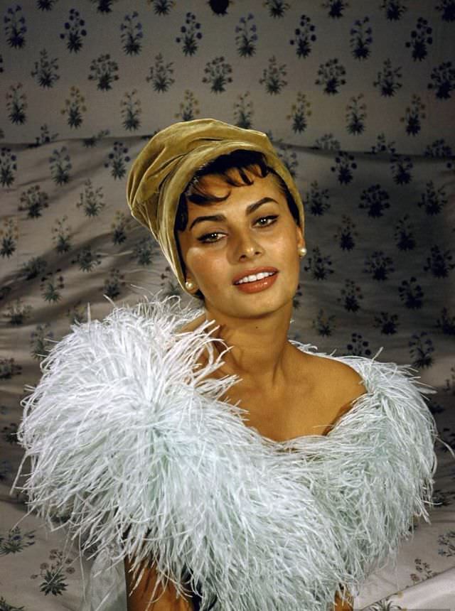 Sophia Loren in Rome, 1957.