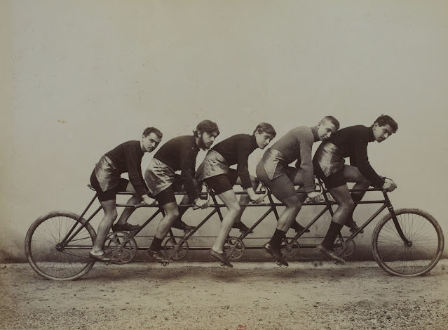 The Early Days of Tandem Cycling Sport Seen in Jules Beau's 19th Century Photos