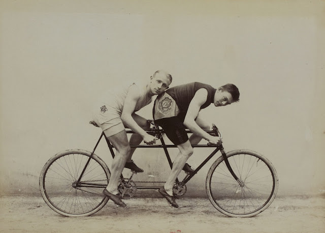 The Early Days of Tandem Cycling Sport Seen in Jules Beau's 19th Century Photos