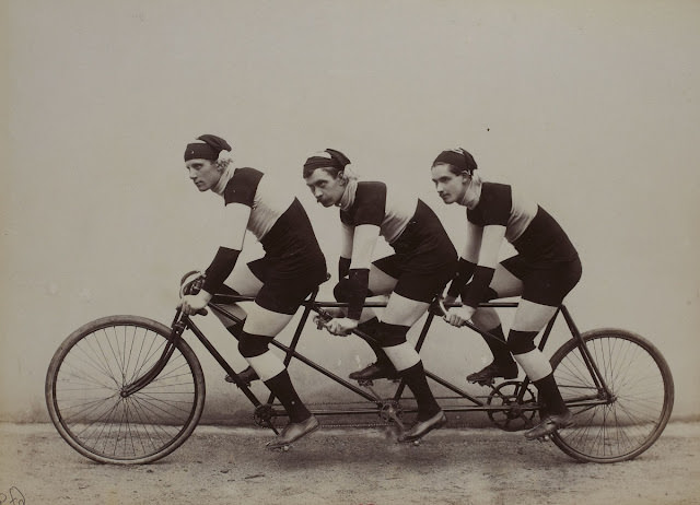 The Early Days of Tandem Cycling Sport Seen in Jules Beau's 19th Century Photos