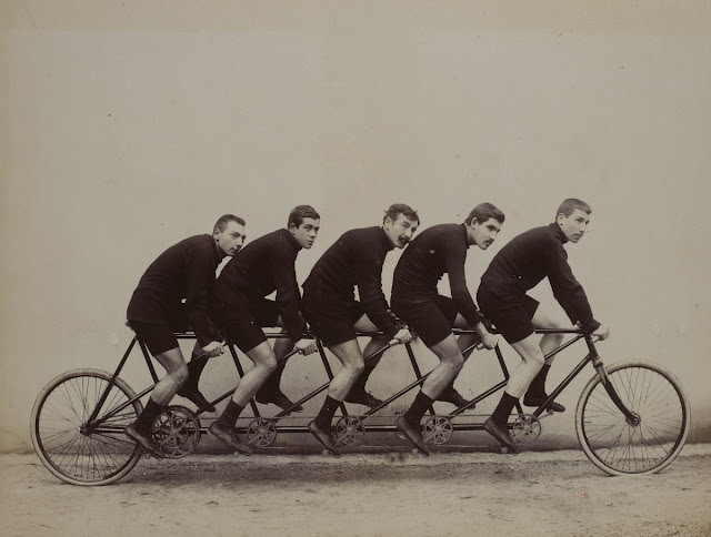 The Early Days of Tandem Cycling Sport Seen in Jules Beau's 19th Century Photos