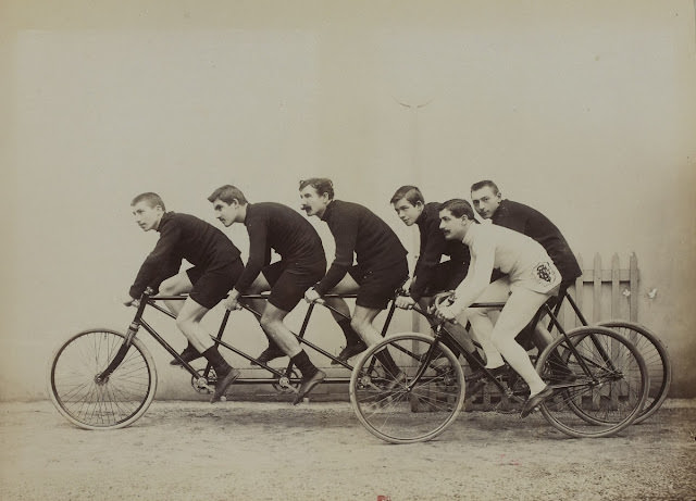 The Early Days of Tandem Cycling Sport Seen in Jules Beau's 19th Century Photos