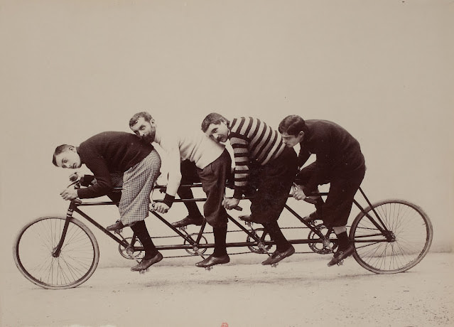 The Early Days of Tandem Cycling Sport Seen in Jules Beau's 19th Century Photos