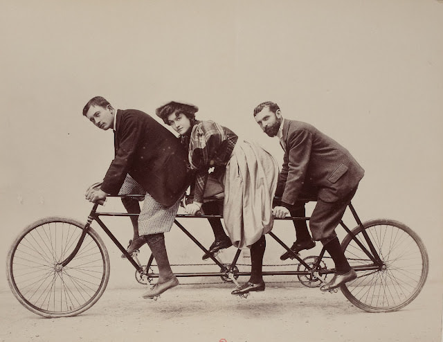 The Early Days of Tandem Cycling Sport Seen in Jules Beau's 19th Century Photos