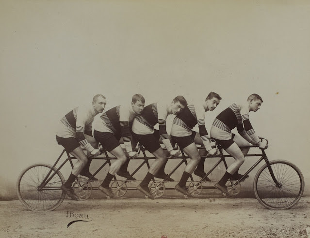 The Early Days of Tandem Cycling Sport Seen in Jules Beau's 19th Century Photos