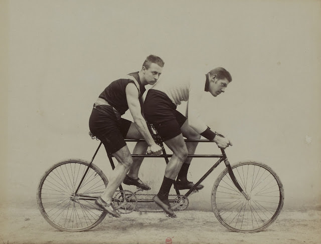 The Early Days of Tandem Cycling Sport Seen in Jules Beau's 19th Century Photos