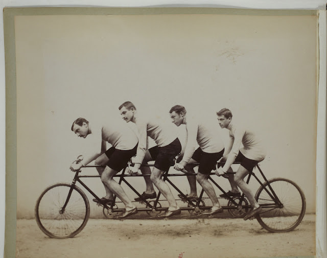 The Early Days of Tandem Cycling Sport Seen in Jules Beau's 19th Century Photos