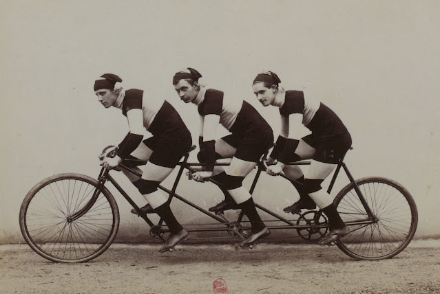 The Early Days of Tandem Cycling Sport Seen in Jules Beau's 19th Century Photos