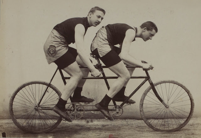 The Early Days of Tandem Cycling Sport Seen in Jules Beau's 19th Century Photos