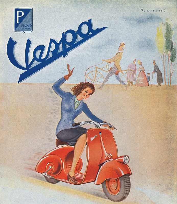 Vintage Vespa Ads and the Celebrities Who Loved Them: A Glimpse into Scooter Glamour