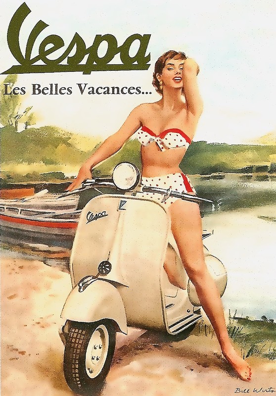 Vintage Vespa Ads and the Celebrities Who Loved Them: A Glimpse into Scooter Glamour