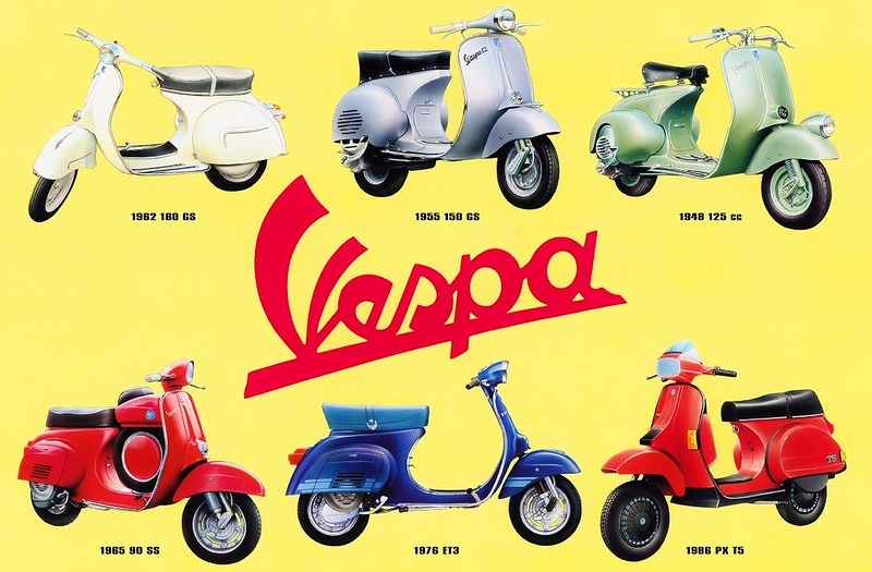 Vintage Vespa Ads and the Celebrities Who Loved Them: A Glimpse into Scooter Glamour