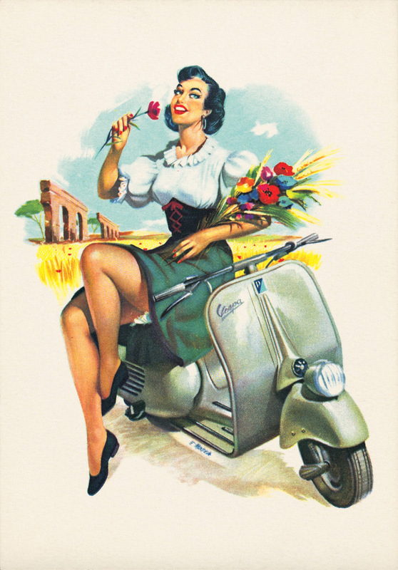 Vintage Vespa Ads and the Celebrities Who Loved Them: A Glimpse into Scooter Glamour