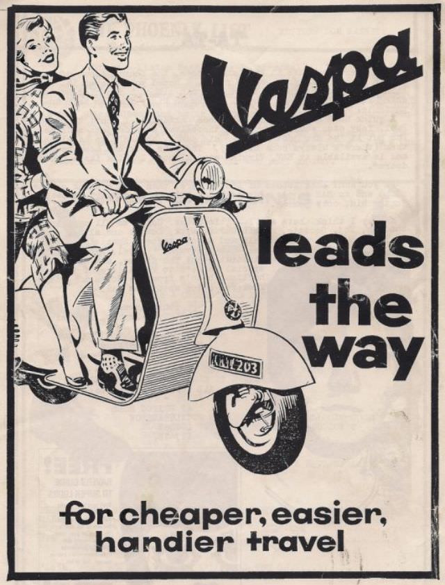 Vintage Vespa Ads and the Celebrities Who Loved Them: A Glimpse into Scooter Glamour