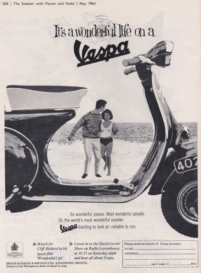 Vintage Vespa Ads and the Celebrities Who Loved Them: A Glimpse into Scooter Glamour