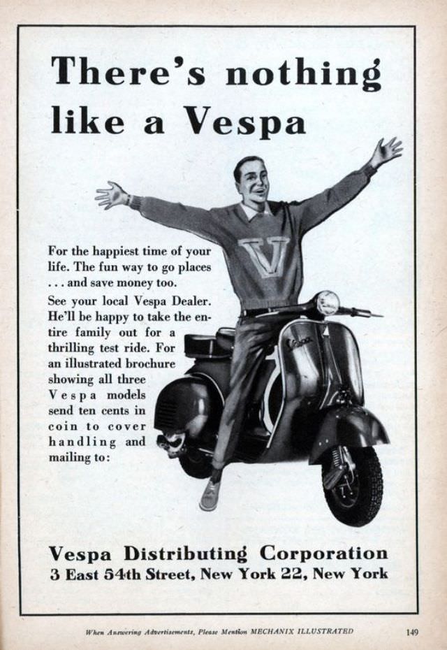 Vintage Vespa Ads and the Celebrities Who Loved Them: A Glimpse into Scooter Glamour