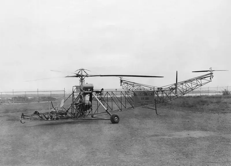 A Look Back at the Vought-Sikorsky VS-300: Pioneering the Skies as the World's First Successful Helicopter