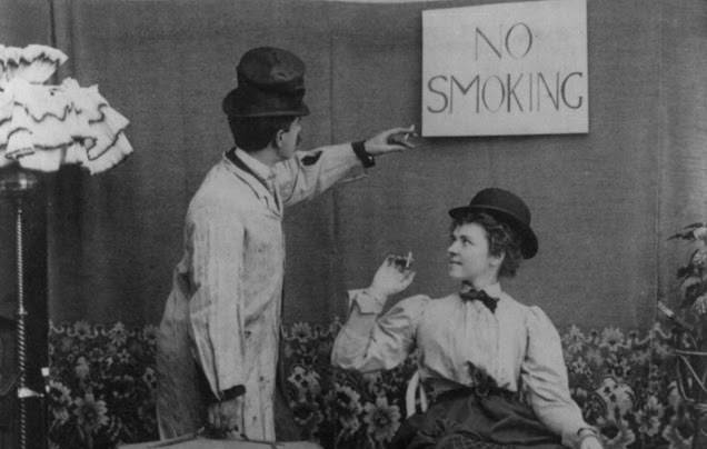 New York City smoking 1908