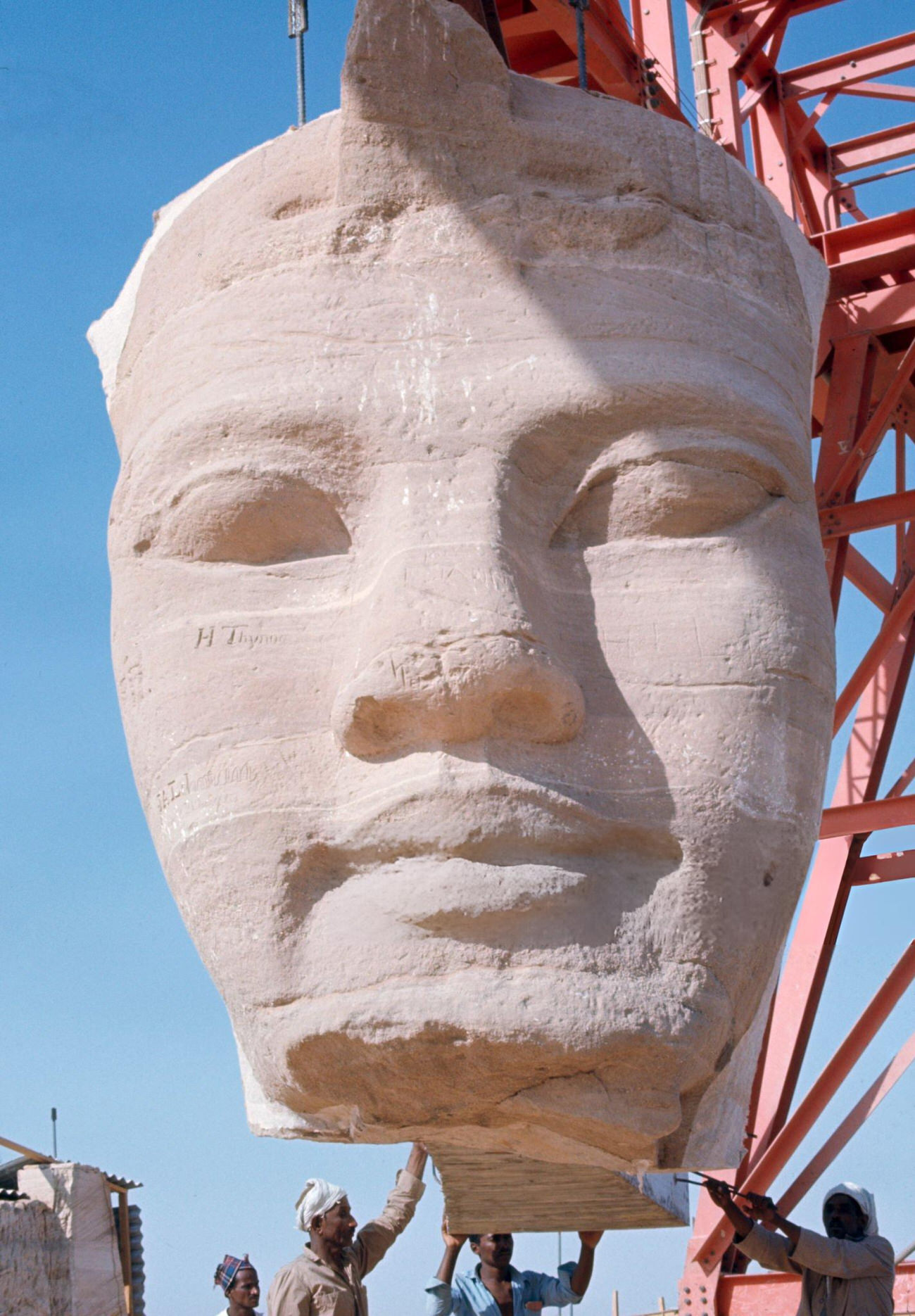 The relocation of Abu Simbel's ancient temple in 1967