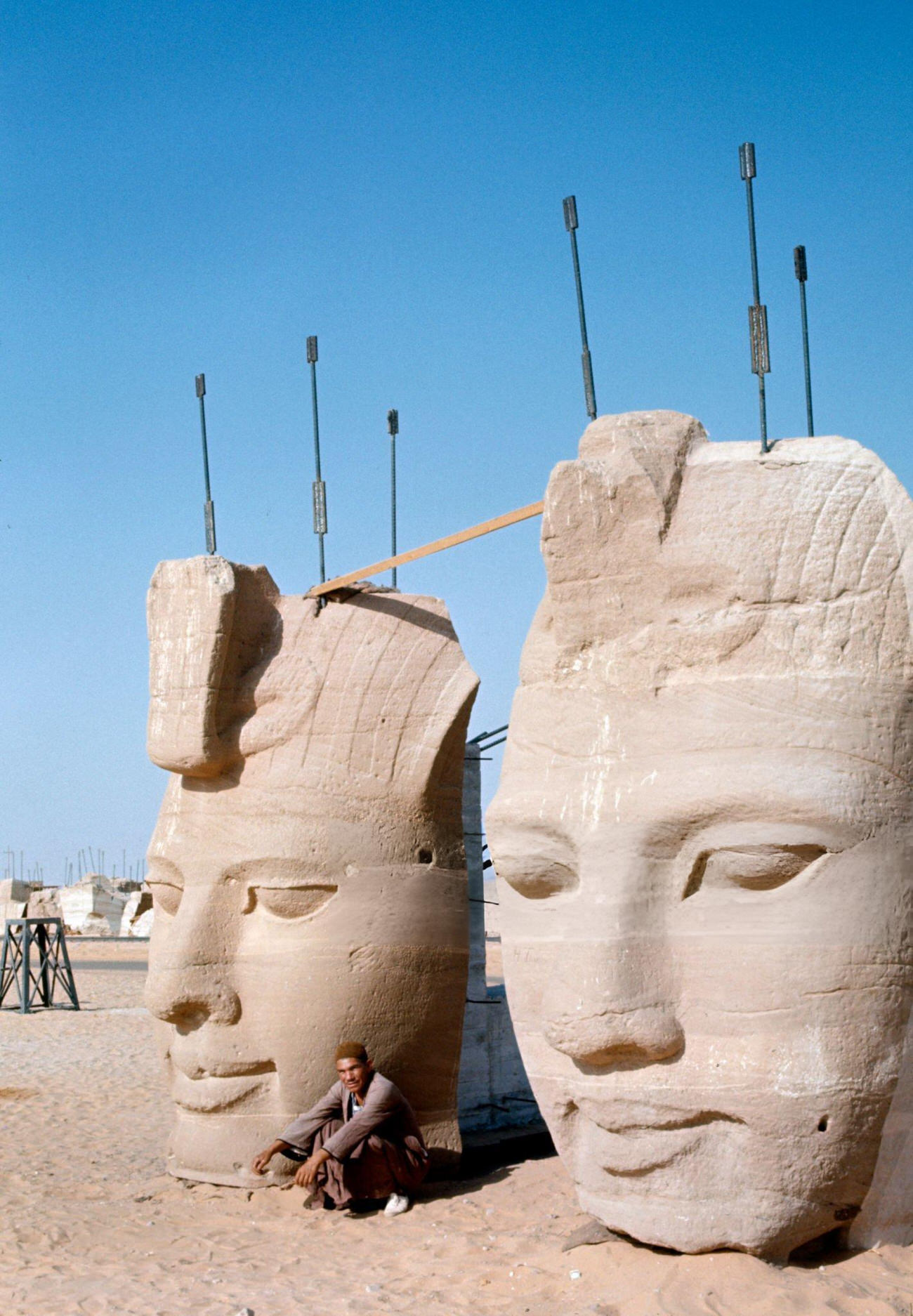 The relocation of Abu Simbel's ancient temple in 1967