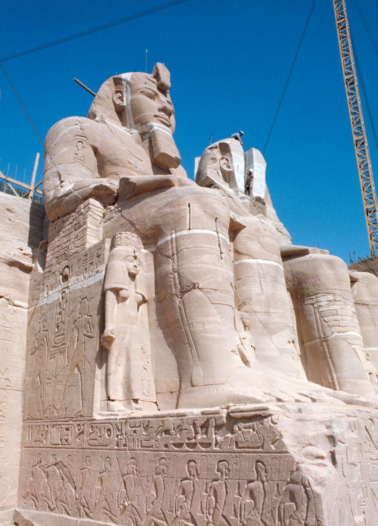 The relocation of Abu Simbel's ancient temple in 1967