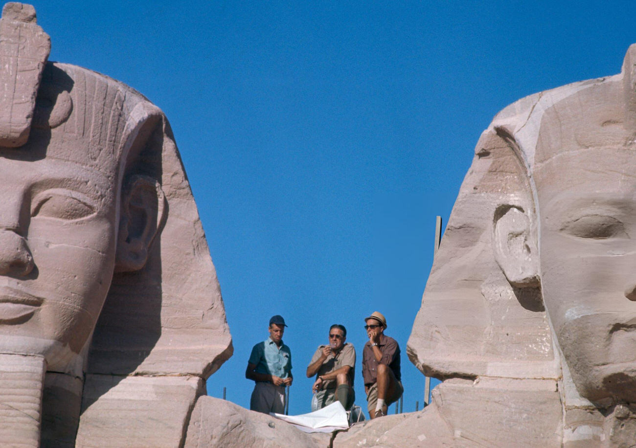 The relocation of Abu Simbel's ancient temple in 1967