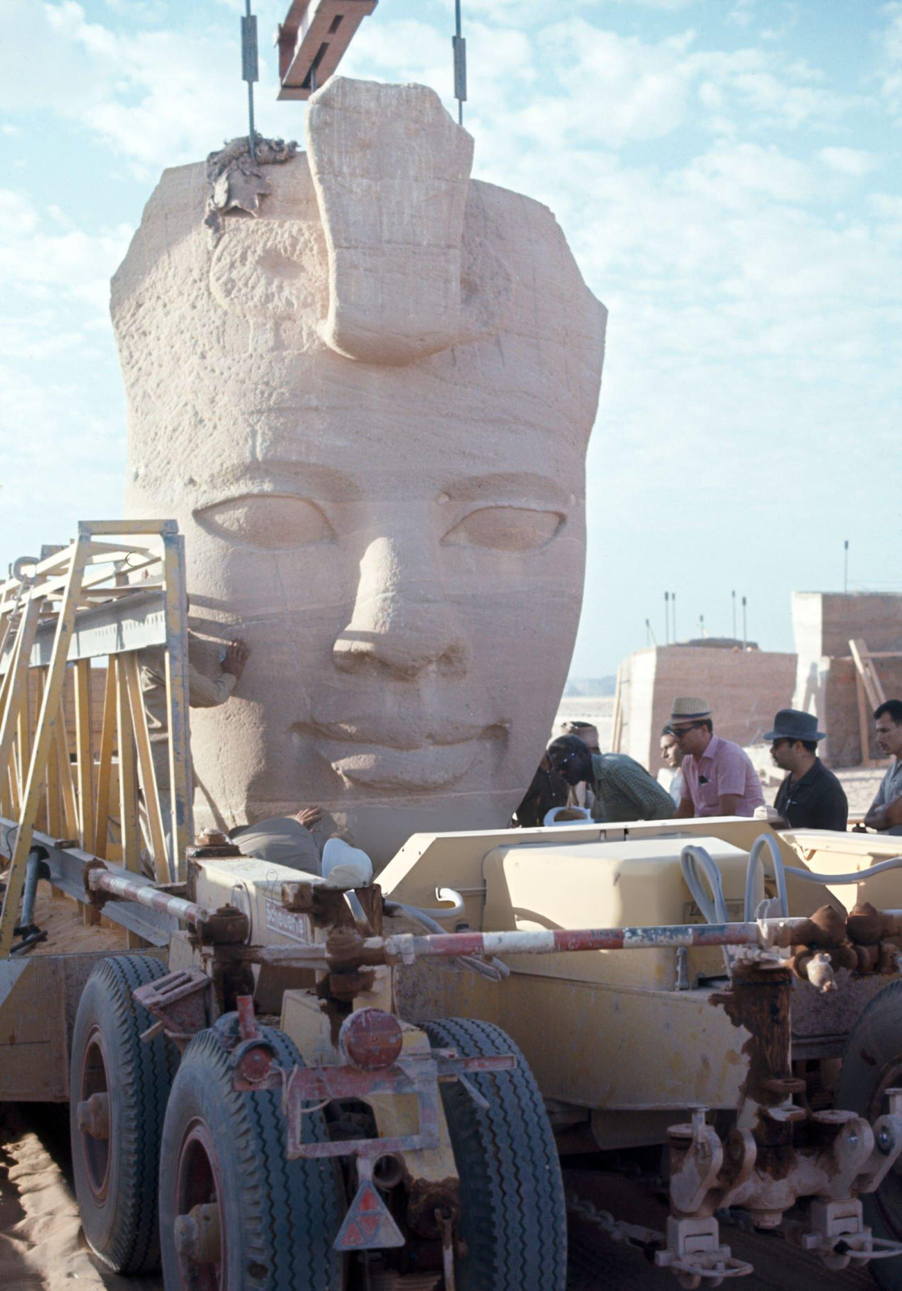 The relocation of Abu Simbel's ancient temple in 1967