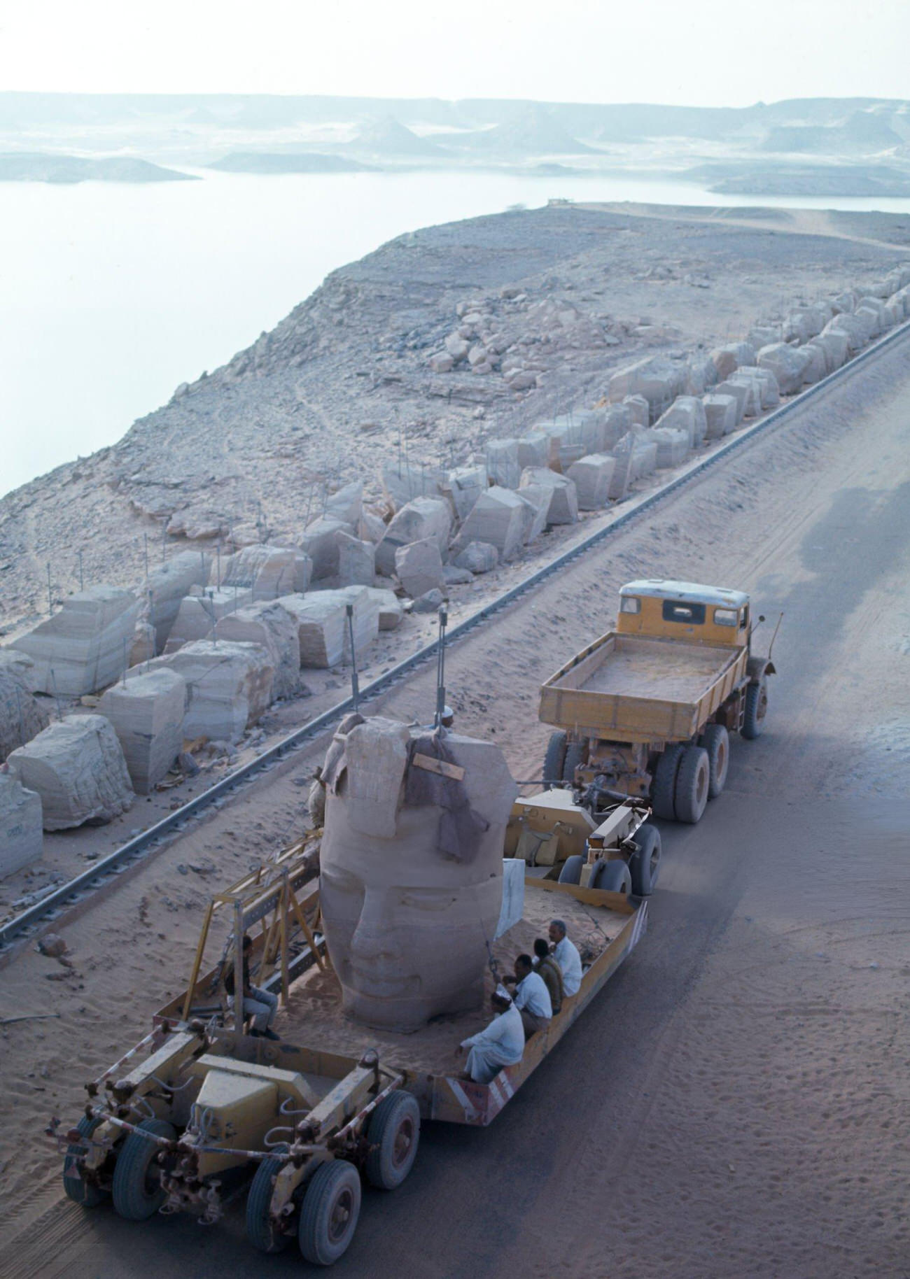 The relocation of Abu Simbel's ancient temple in 1967