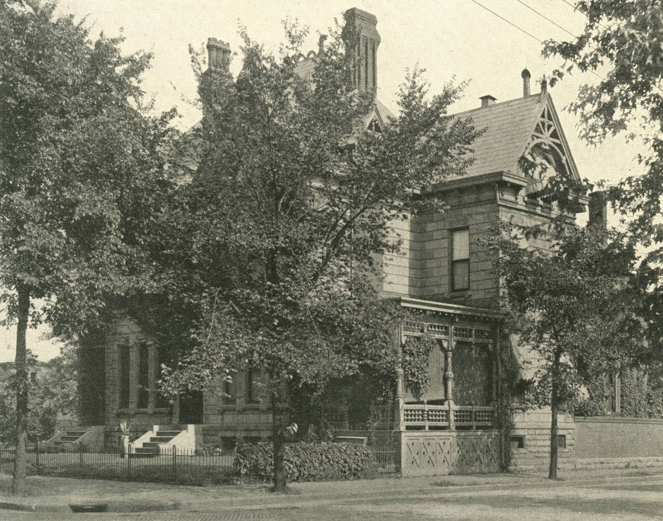 Allen G. Thurman's residence, built around 1885, Queen Anne Style, circa 1901.