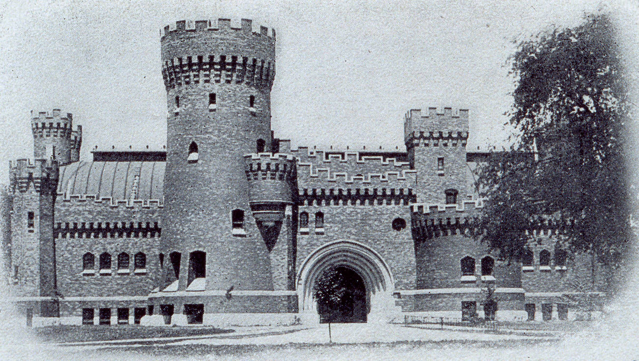 Ohio State University's Armory and Gymnasium, built 1898, French Feudal architectural style, 1906.