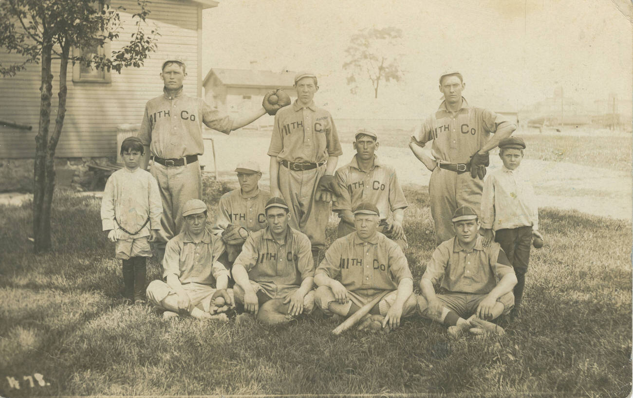 The 11th Company baseball team at Columbus Barracks, 1920s