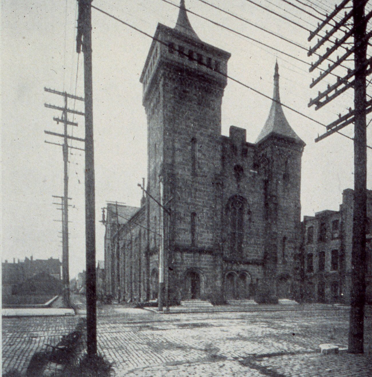 Central Presbyterian Church, constructed 1857-1860, also known as Second Presbyterian Church, 1909.