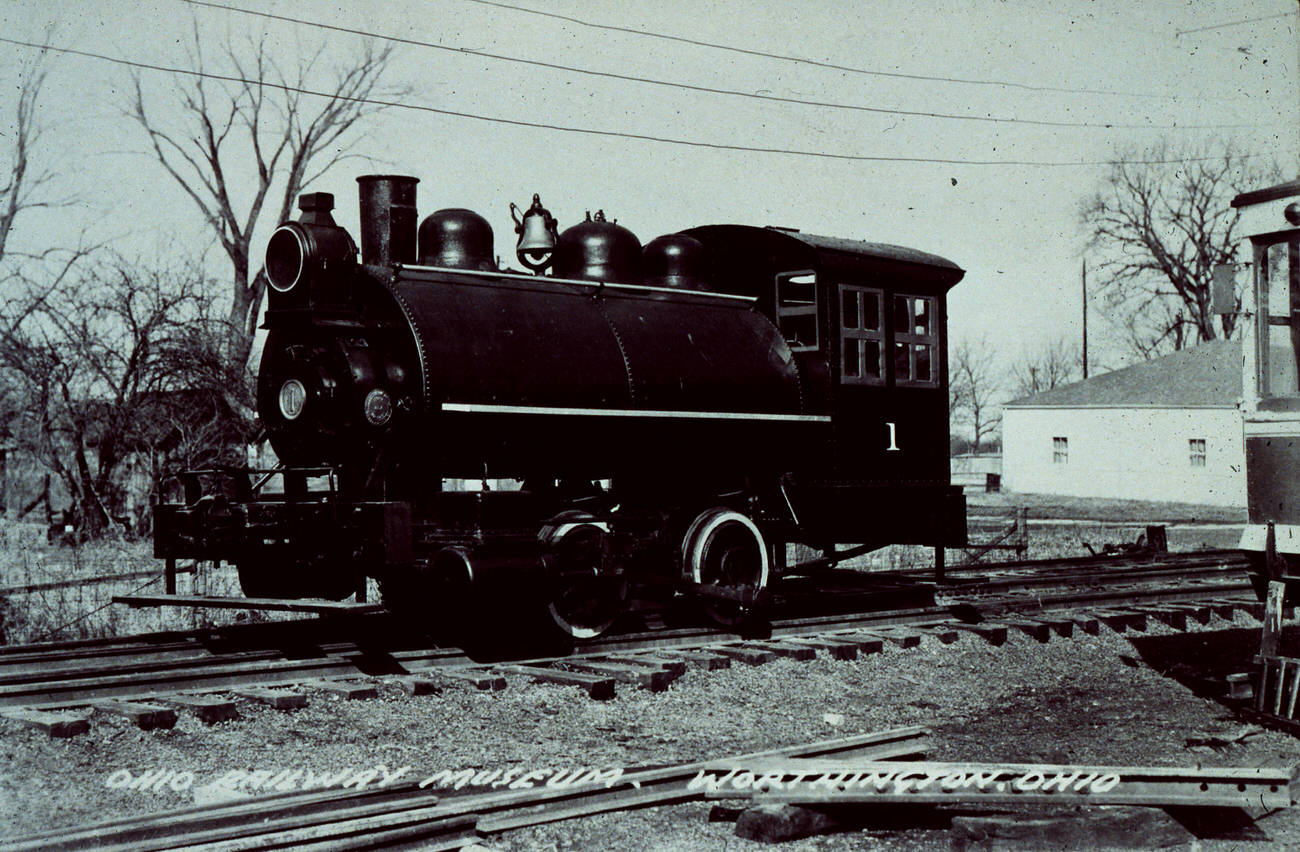 0-4-0 Tank Switcher Locomotive at the Ohio Railway Museum, 1910s
