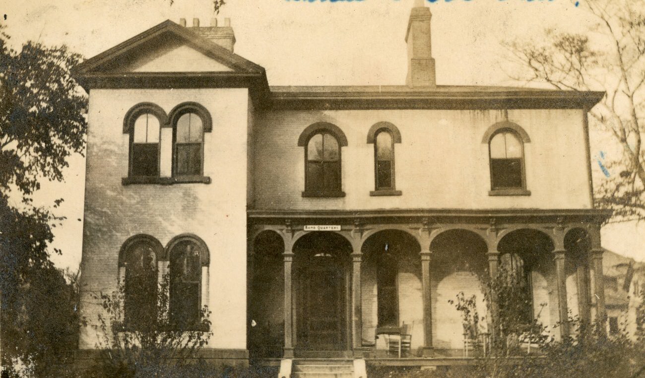 Building at Columbus Barracks, 1890s