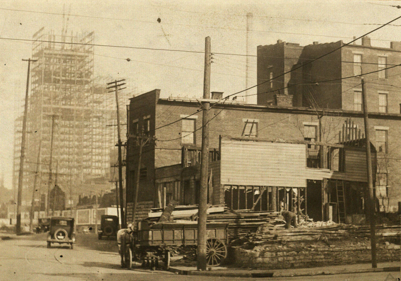 Columbus Federation of Women's Clubs proposed building site on Front Street, 1926