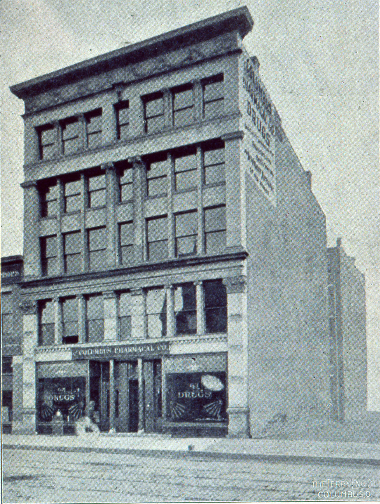Columbus Pharmacal Company building, a medical equipment supplier, 1898.