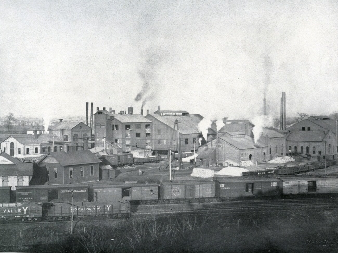 National Steel Company's large Columbus plant, 1900.