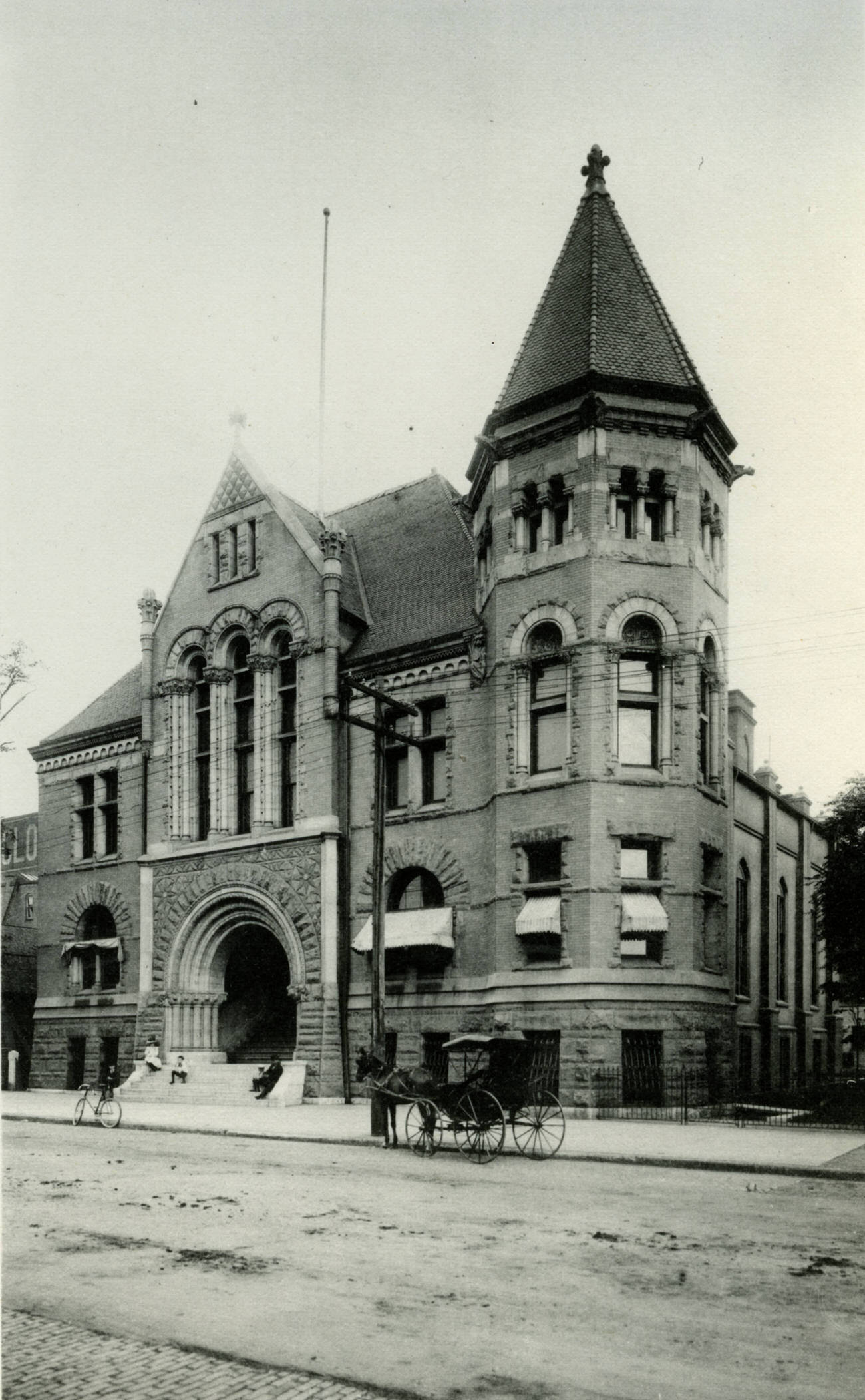 Columbus Public School Library, originally a church, 1899