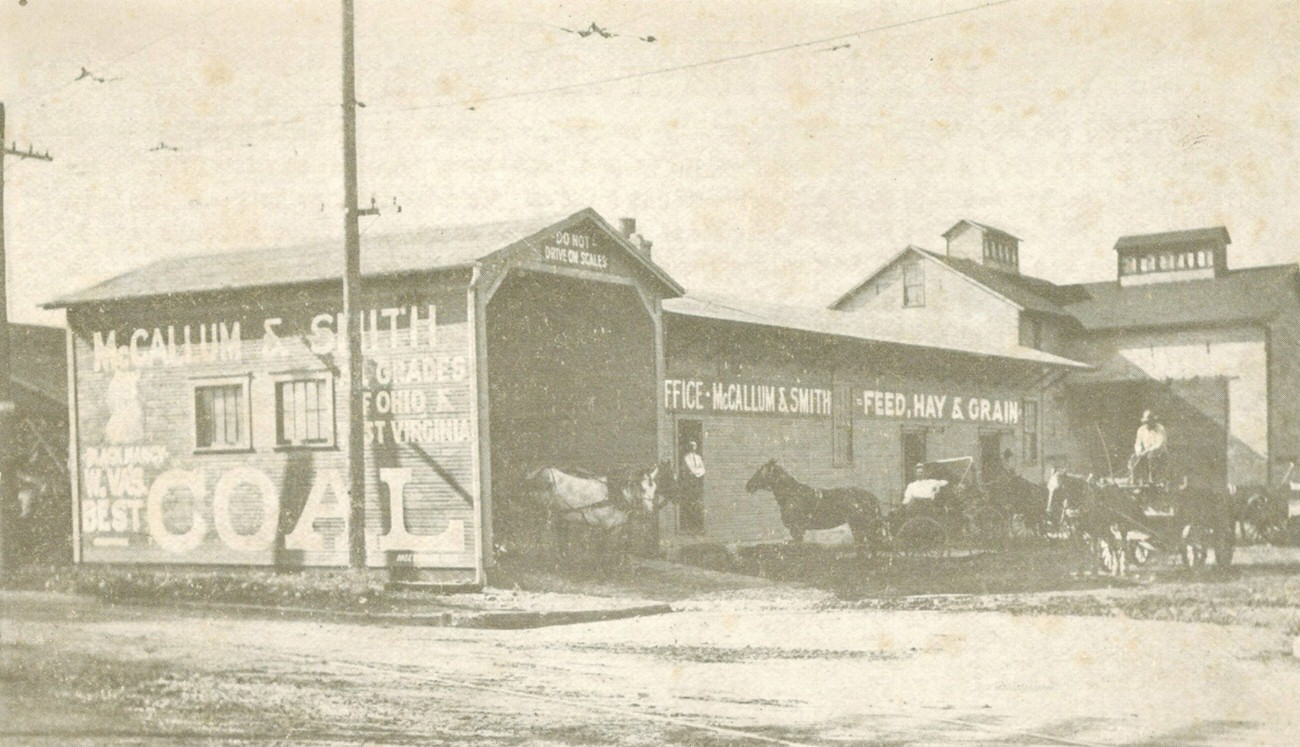 Raymond McCallum and S.W. Smith Coal, Feed, Hay & Grain company, active from 1907-1913.