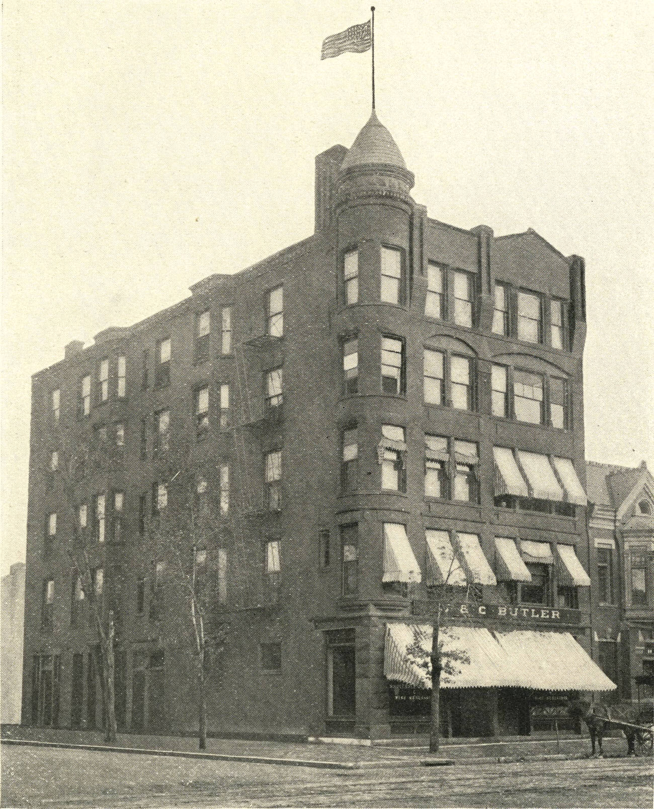 Corner of Gay and South Streets, Columbus, 1901.