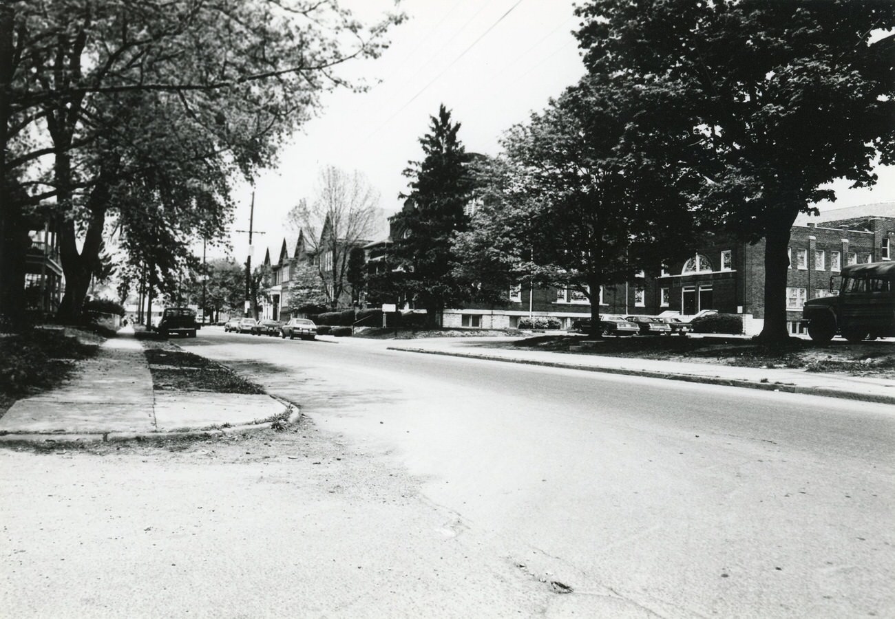 Highland Avenue and Floral Avenue, Columbus, 1982