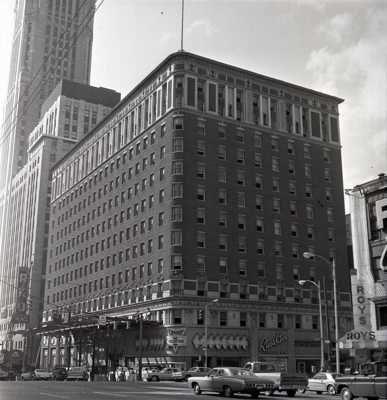 The Deshler Hotel in its final summer, opened in 1916 and closed in 1968