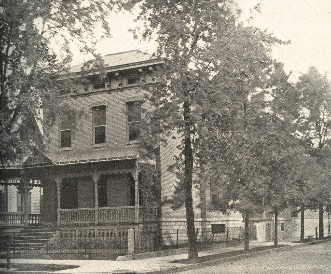Dr. Samuel Brubaker Hartman House, completed in 1883, later a regional headquarters for the U.S. War Production Board, Circa 1901